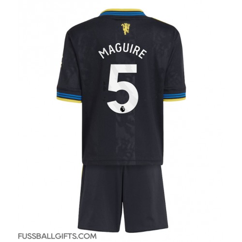 Manchester United Harry Maguire #5 Fußballbekleidung 3rd trikot Kinder 2025-26 Kurzarm (+ kurze hosen)